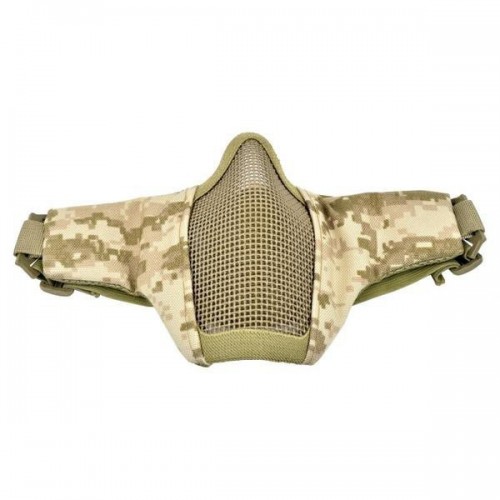 WOSPORT LOWER MESH MASK (Desert Marpat) WOSPORT LOWER MESH MASK (Desert Marpat), Stay protected and comfortable on the field with the WoSport Steel Mesh Mask in striking AOR1 camouflage
